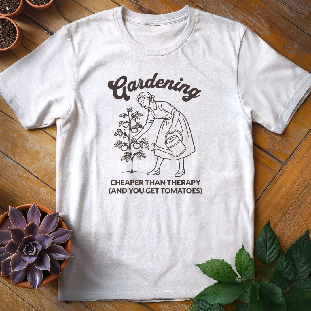 Cheaper Than Therapy T-Shirt Gift For Plant Lover
