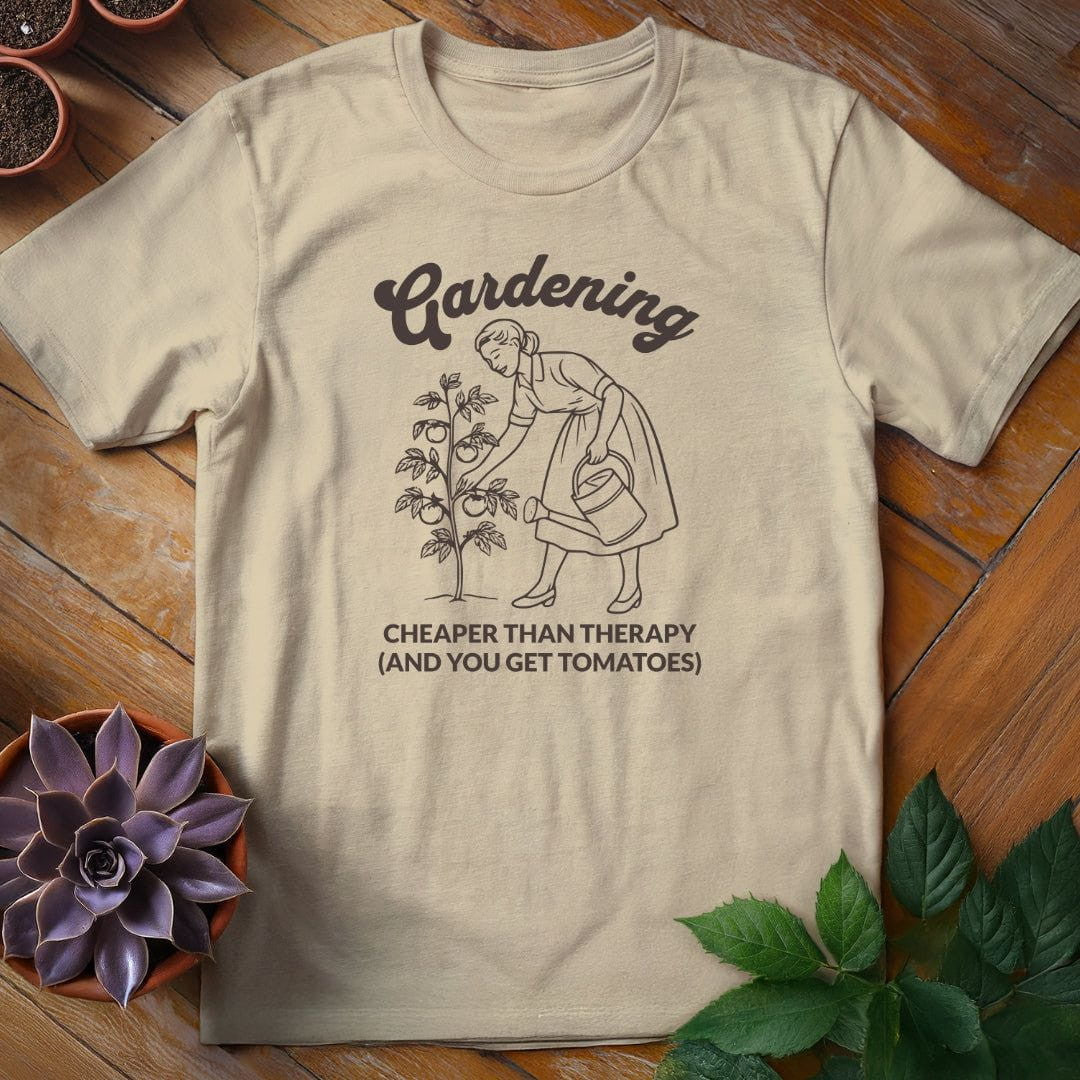 Cheaper Than Therapy T-Shirt Gift For Plant Lover