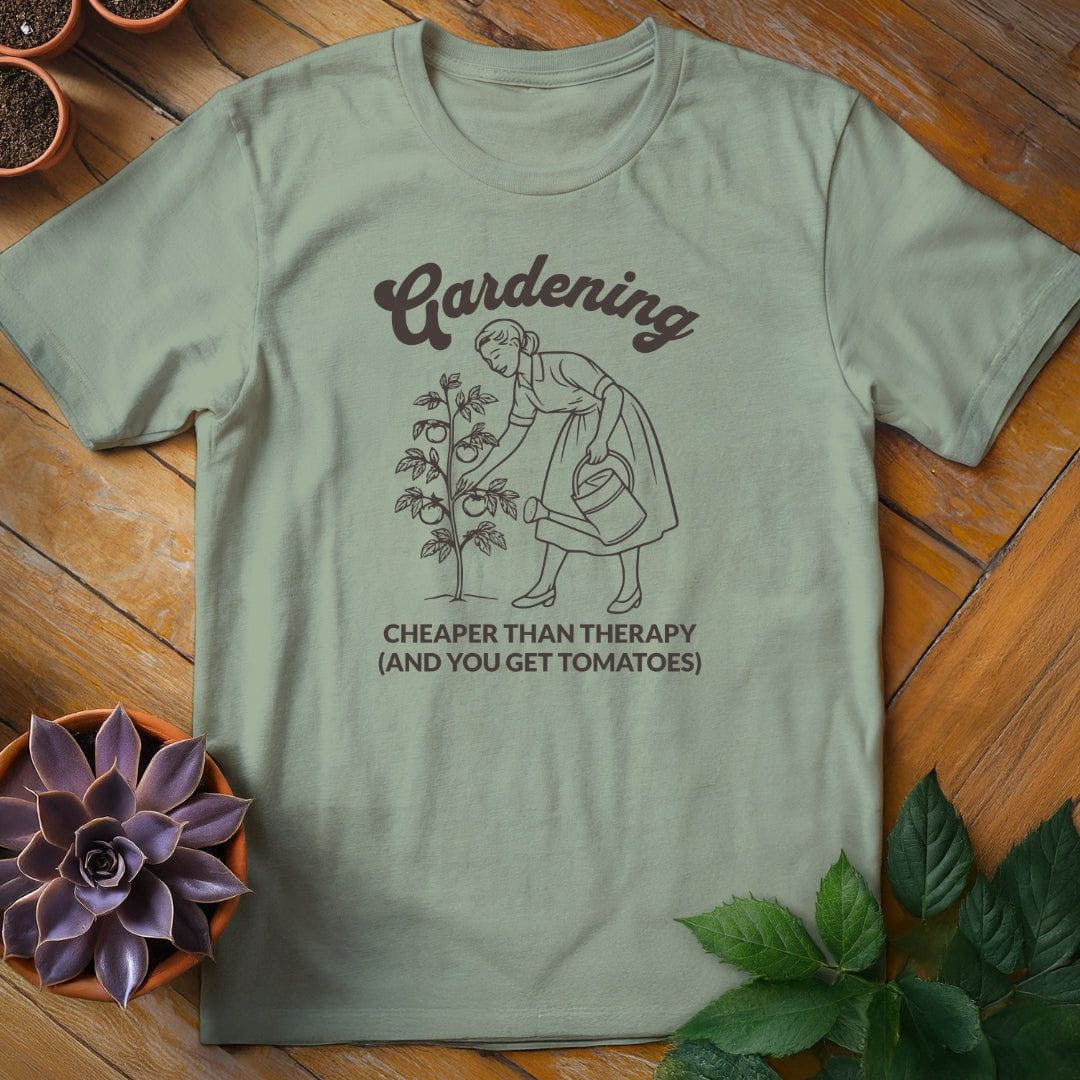 Cheaper Than Therapy T-Shirt Gift For Plant Lover