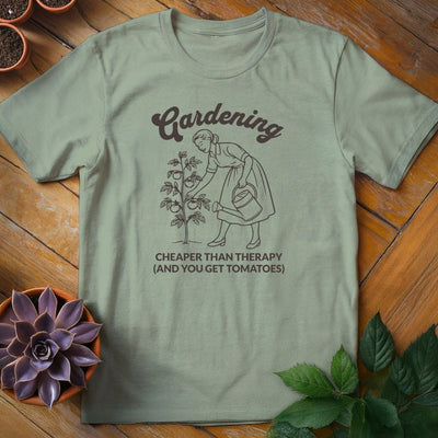 Cheaper Than Therapy T-Shirt Gift For Plant Lover