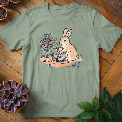 Bunny Gardener T-Shirt Gift For Plant Lover