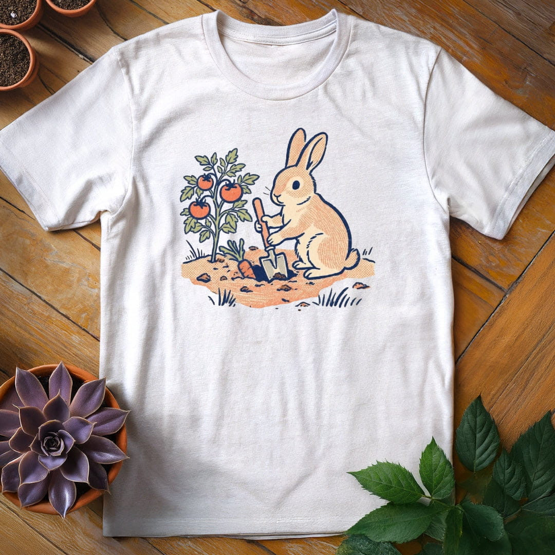 Bunny Gardener T-Shirt Gift For Plant Lover