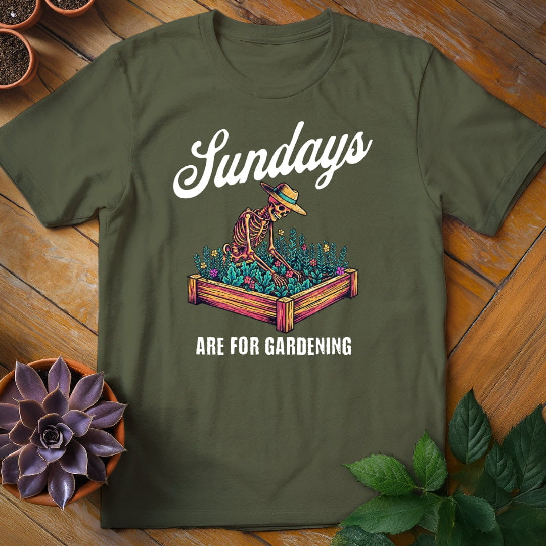 Sundays Are For Gardening T-Shirt Gift For Plant Lover