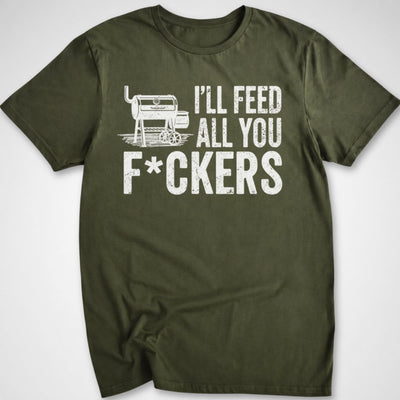 Feed 'Em All T-Shirt - Funny BBQ Graphic Tee - Gift for BBQ Lovers - Unisex