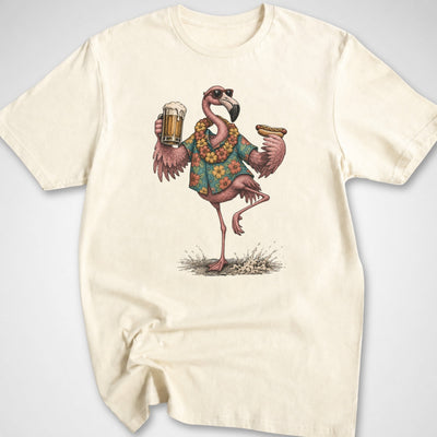 Flamingo Pose T-Shirt - Funny BBQ Graphic Tee - Gift for BBQ Lovers - Unisex