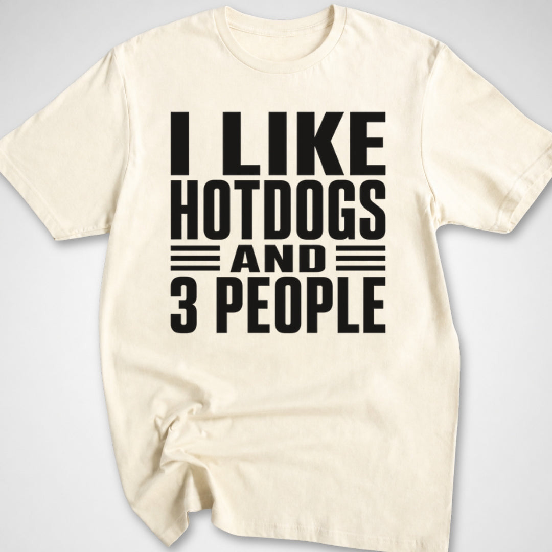 I Like Hotdogs and T-Shirt - Funny BBQ Graphic Tee - Gift for BBQ Lovers - Unisex