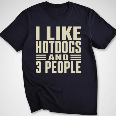 I Like Hotdogs and T-Shirt - Funny BBQ Graphic Tee - Gift for BBQ Lovers - Unisex