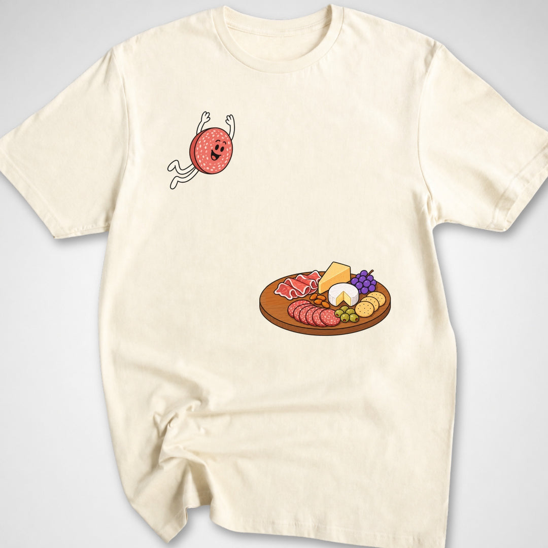 Charcuterie Dive T-Shirt - Funny BBQ Graphic Tee - Gift for BBQ Lovers - Unisex