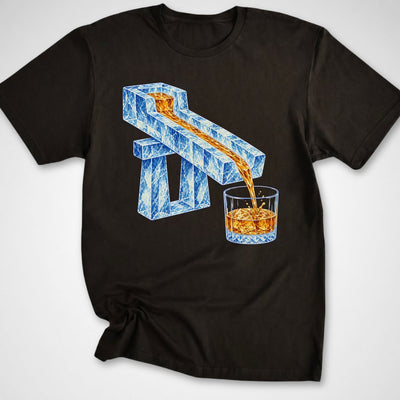 Bourbon Luge T-Shirt - Funny BBQ Graphic Tee - Gift for BBQ Lovers - Unisex