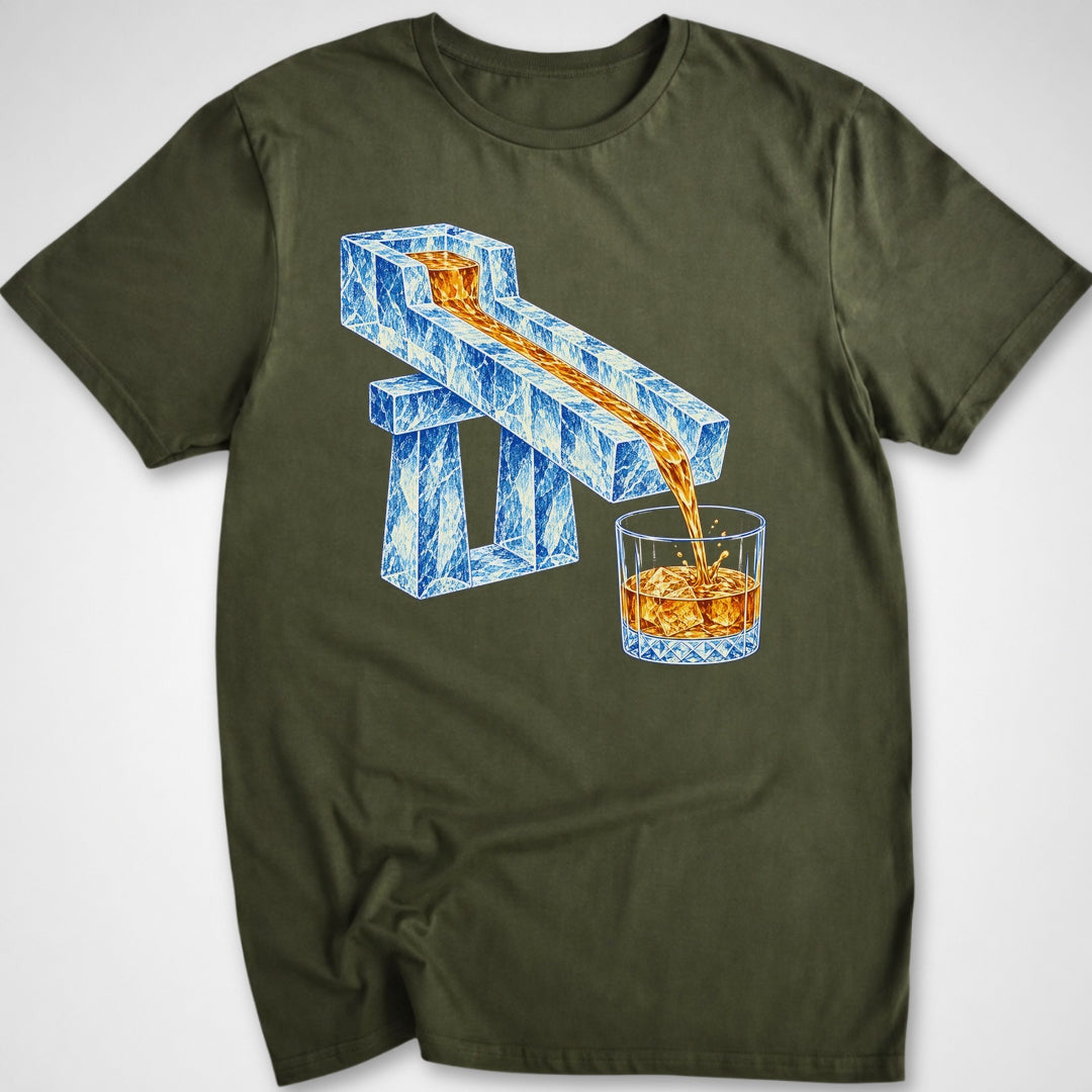 Bourbon Luge T-Shirt - Funny BBQ Graphic Tee - Gift for BBQ Lovers - Unisex