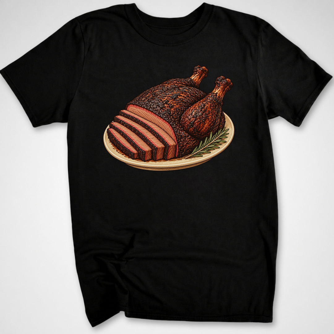 Brisket Bird T-Shirt - Funny BBQ Graphic Tee - Gift for BBQ Lovers - Unisex