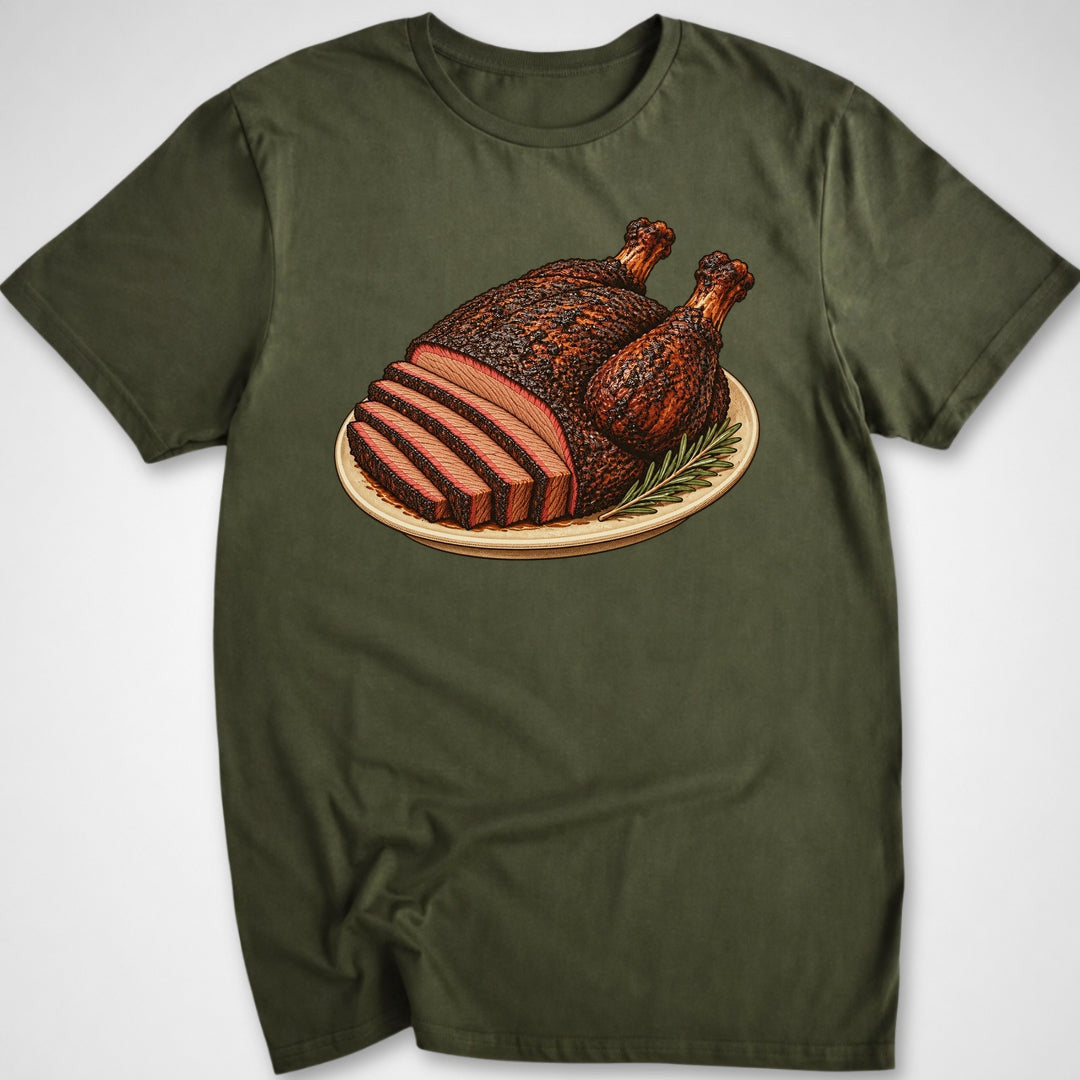 Brisket Bird T-Shirt - Funny BBQ Graphic Tee - Gift for BBQ Lovers - Unisex