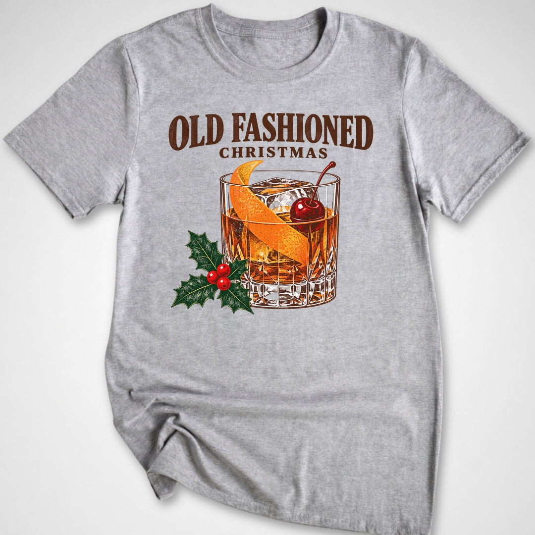 Old Fashioned Christmas T-Shirt - Funny BBQ Graphic Tee - Gift for BBQ Lovers - Unisex
