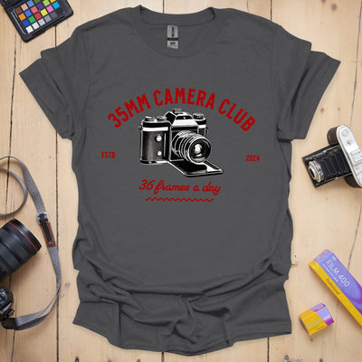 35mm Camera Club T-Shirt - Photography Graphic Tee - Gift for Photographers - Unisex
