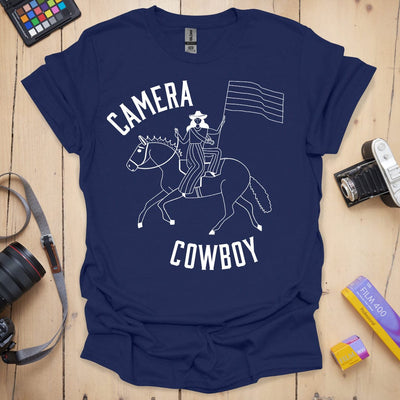 Camera Cowboy T-Shirt - Photography Graphic Tee - Gift for Photographers - Unisex