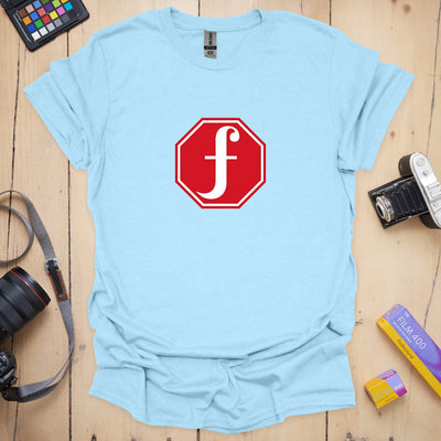 F + Stop T-Shirt - Photography Graphic Tee - Gift for Photographers - Unisex