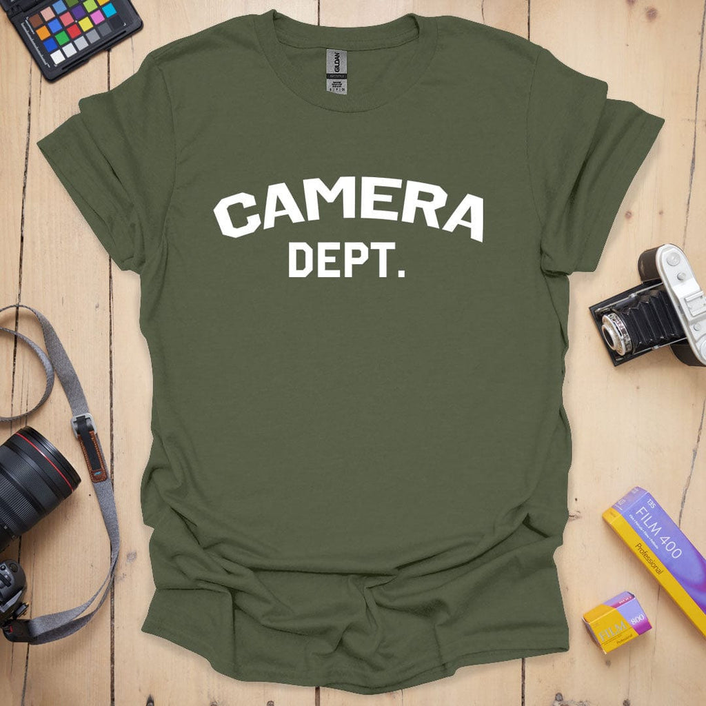 Camera Dept T-Shirt - Photography Graphic Tee - Gift for Photographers - Unisex