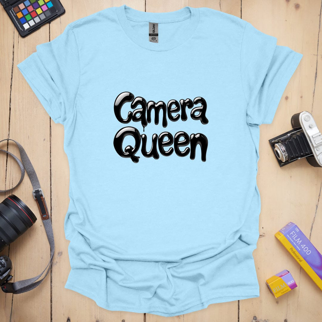 Camera Queen T-Shirt - Photography Graphic Tee - Gift for Photographers - Unisex