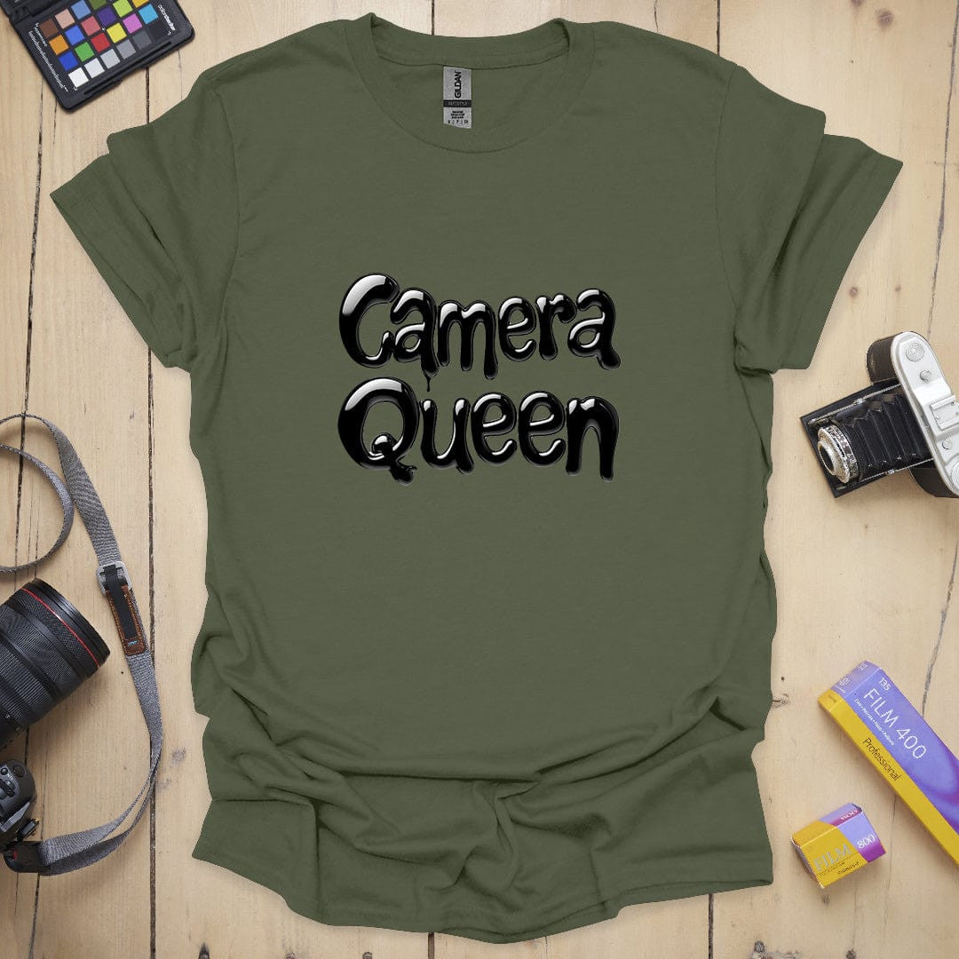 Camera Queen T-Shirt - Photography Graphic Tee - Gift for Photographers - Unisex