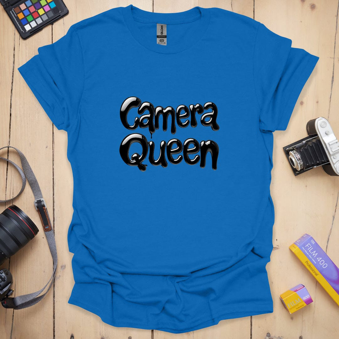Camera Queen T-Shirt - Photography Graphic Tee - Gift for Photographers - Unisex