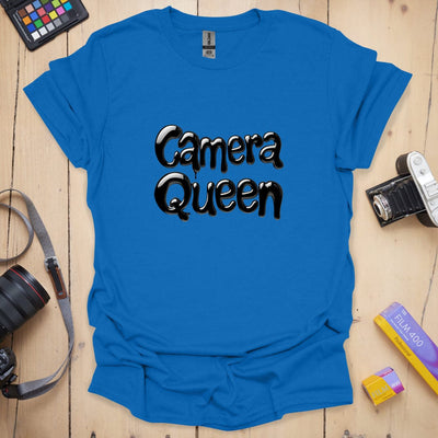Camera Queen T-Shirt - Photography Graphic Tee - Gift for Photographers - Unisex