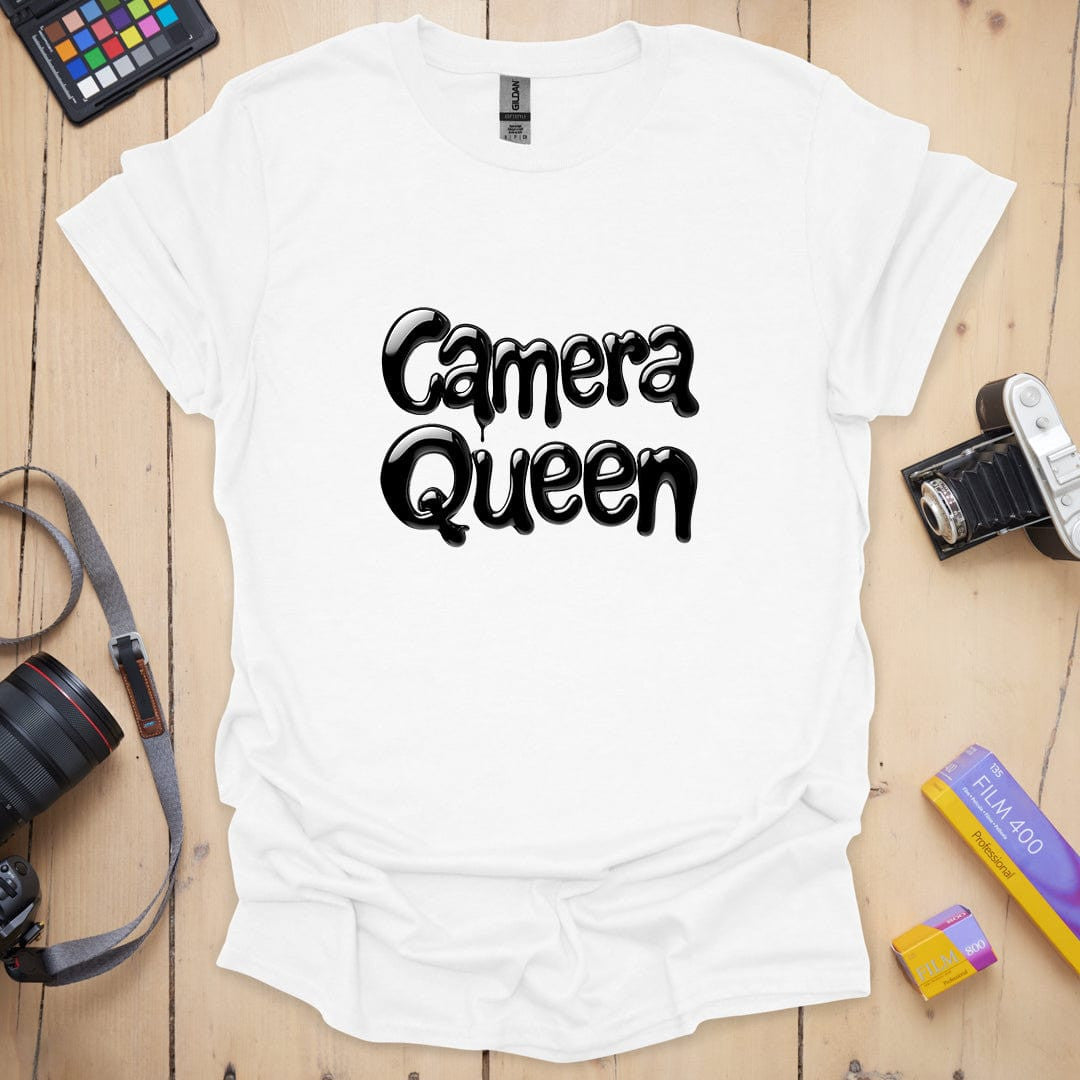 Camera Queen T-Shirt - Photography Graphic Tee - Gift for Photographers - Unisex