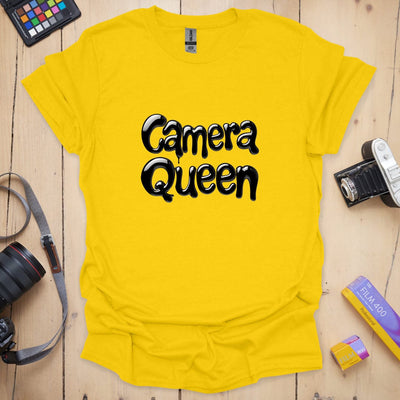 Camera Queen T-Shirt - Photography Graphic Tee - Gift for Photographers - Unisex