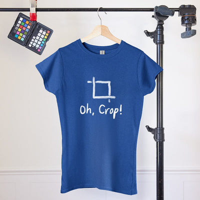 Oh Crop Women's T-Shirt - Photography Graphic Tee - Gift for Photographers