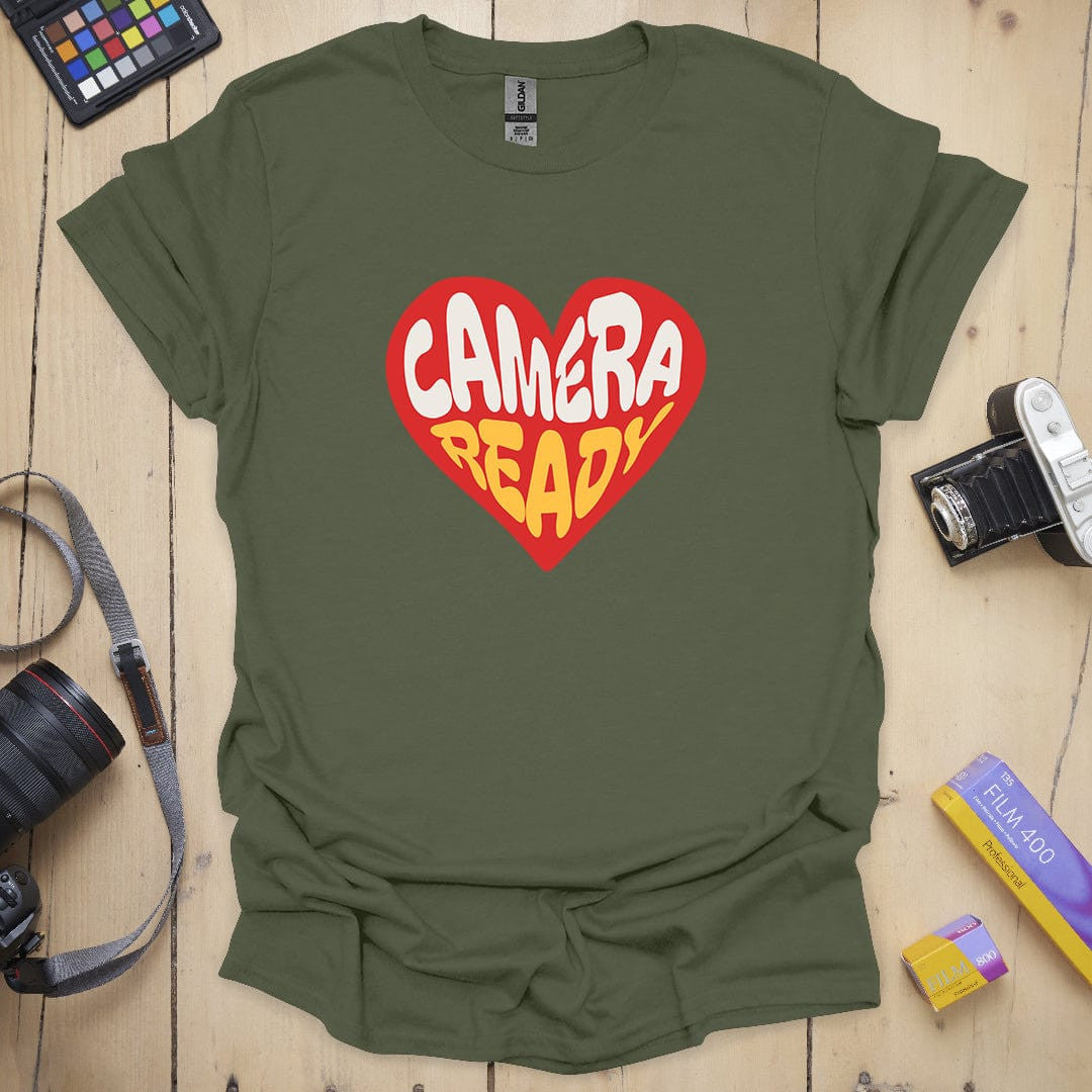 Camera Ready T-Shirt - Photography Graphic Tee - Gift for Photographers - Unisex