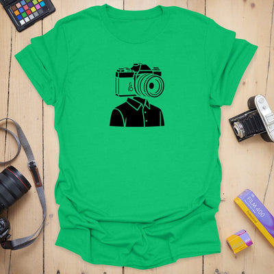 Camera Head T-Shirt - Photography Graphic Tee - Gift for Photographers - Unisex