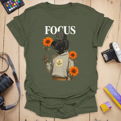 Focus Protocol T-Shirt - Photography Graphic Tee - Gift for Photographers - Unisex