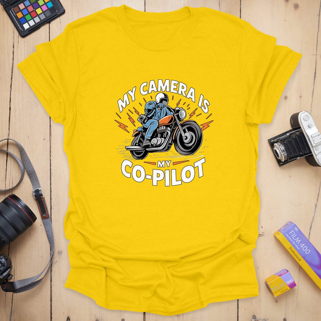 Co-Pilot T-Shirt - Photography Graphic Tee - Gift for Photographers - Unisex