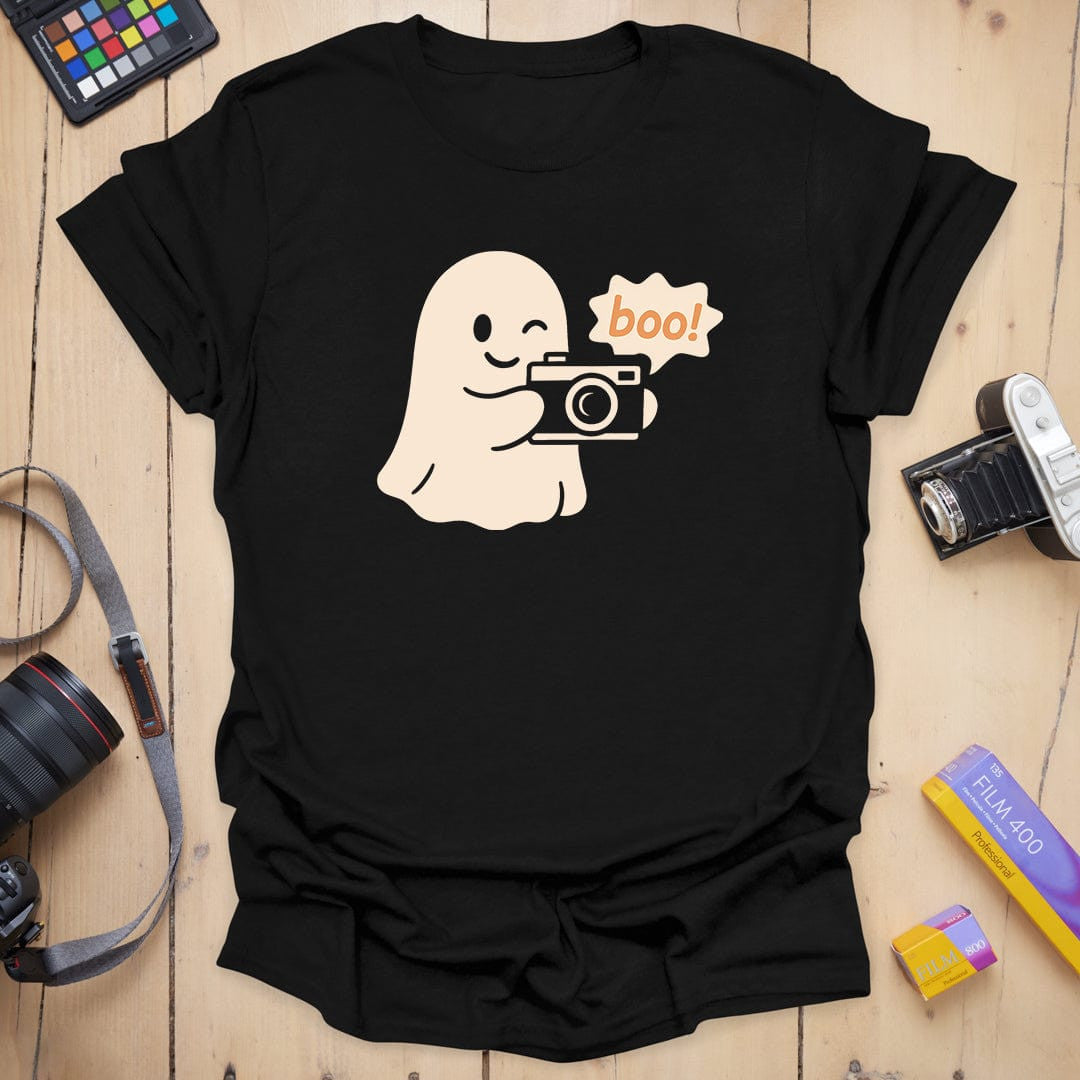 Boo T-Shirt - Photography Graphic Tee - Gift for Photographers - Unisex