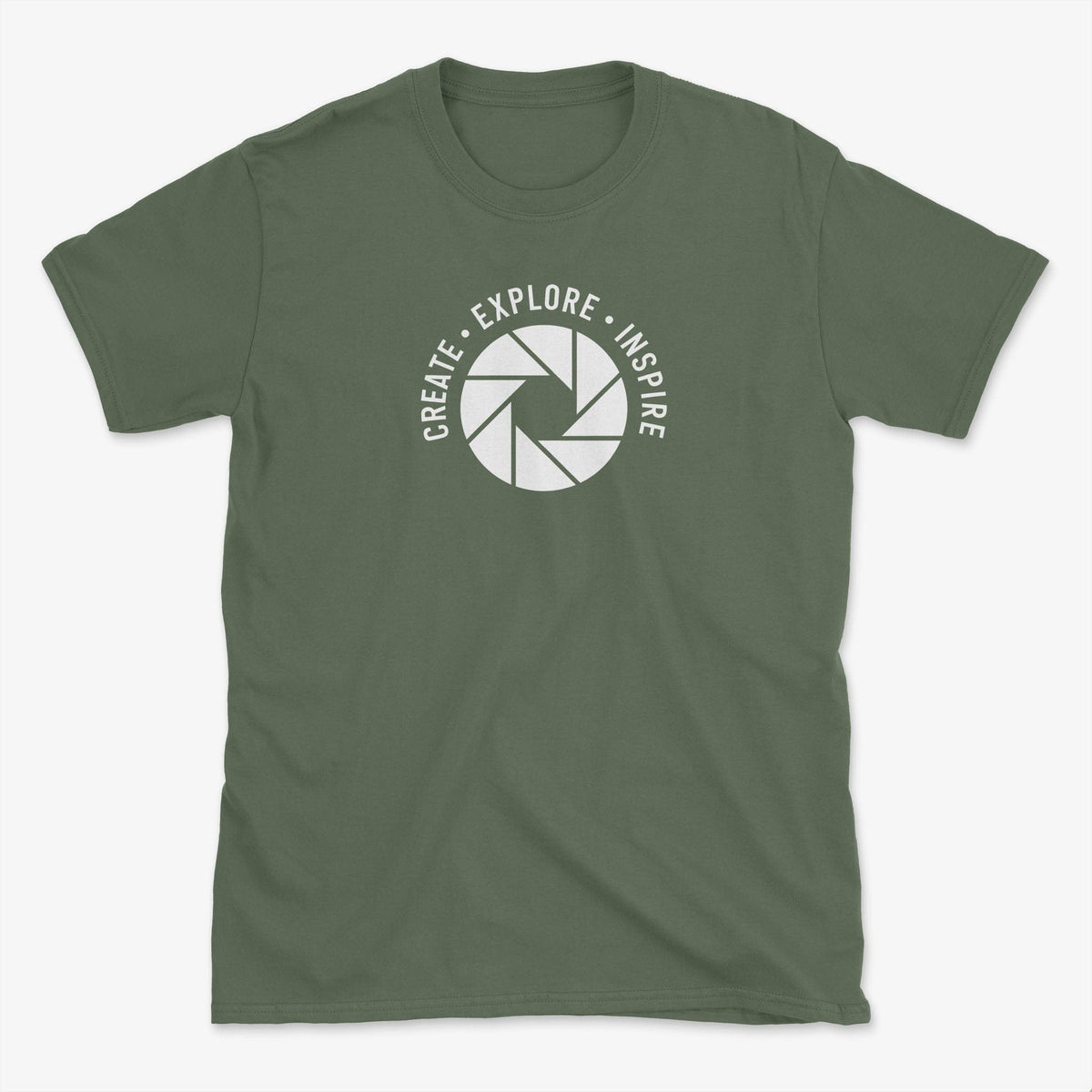 Create Explore Inspire T-Shirt - Photography Graphic Tee - Gift for Photographers - Unisex