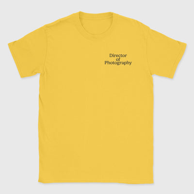 DOP badge T-Shirt - Photography Graphic Tee - Gift for Photographers - Unisex