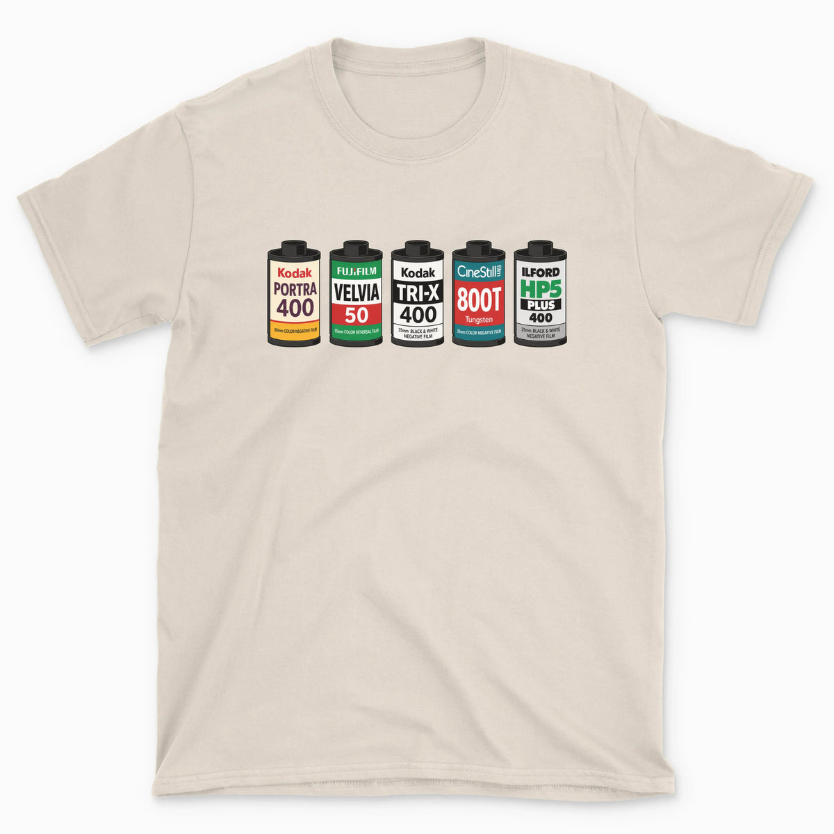 Film Lineup T-Shirt - Photography Graphic Tee - Gift for Photographers - Unisex