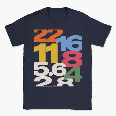 F-Stop Stack T-Shirt - Photography Graphic Tee - Gift for Photographers - Unisex
