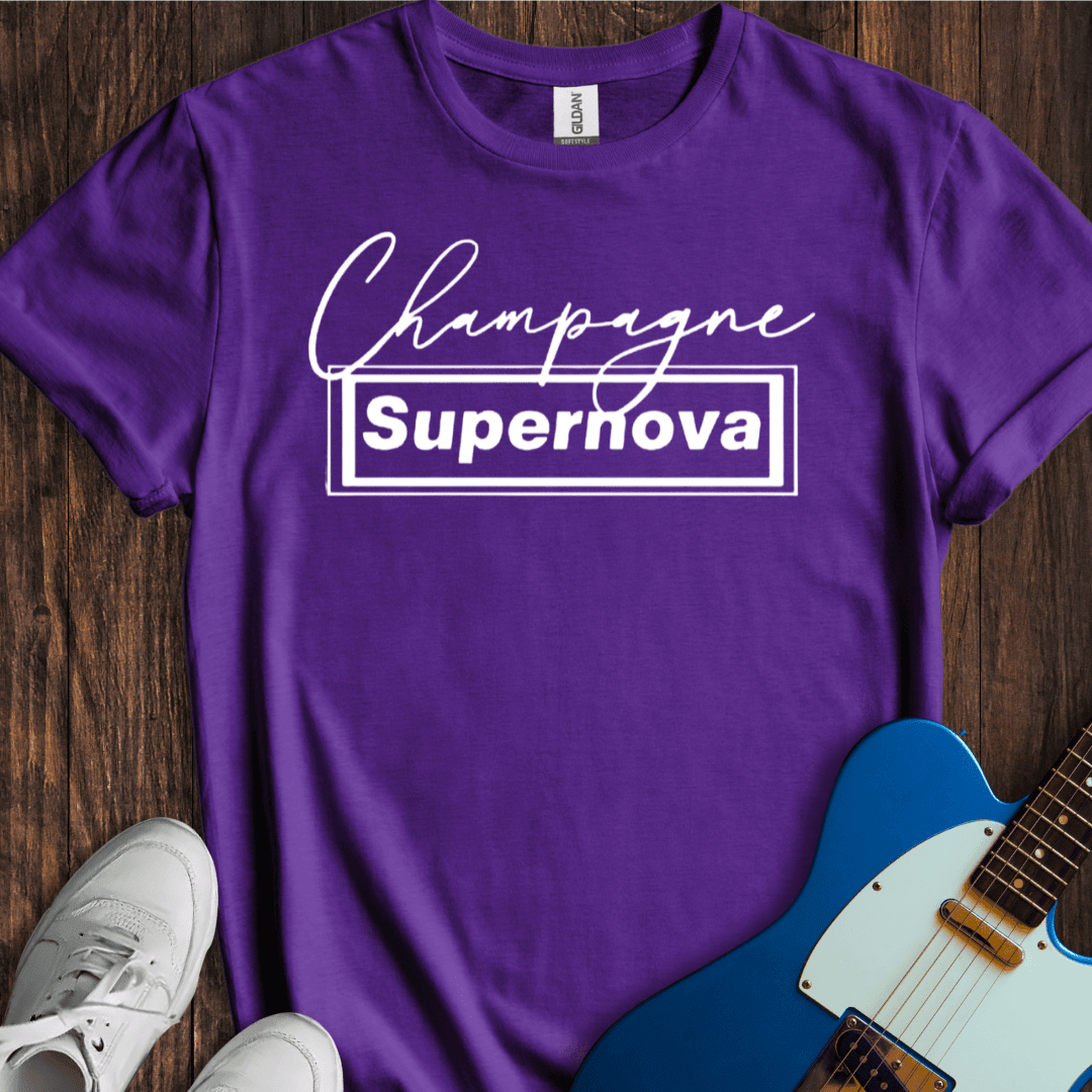 Champagne Supernova T-Shirt - Music Lover Graphic Tee - Gift for Music Lovers - Unisex