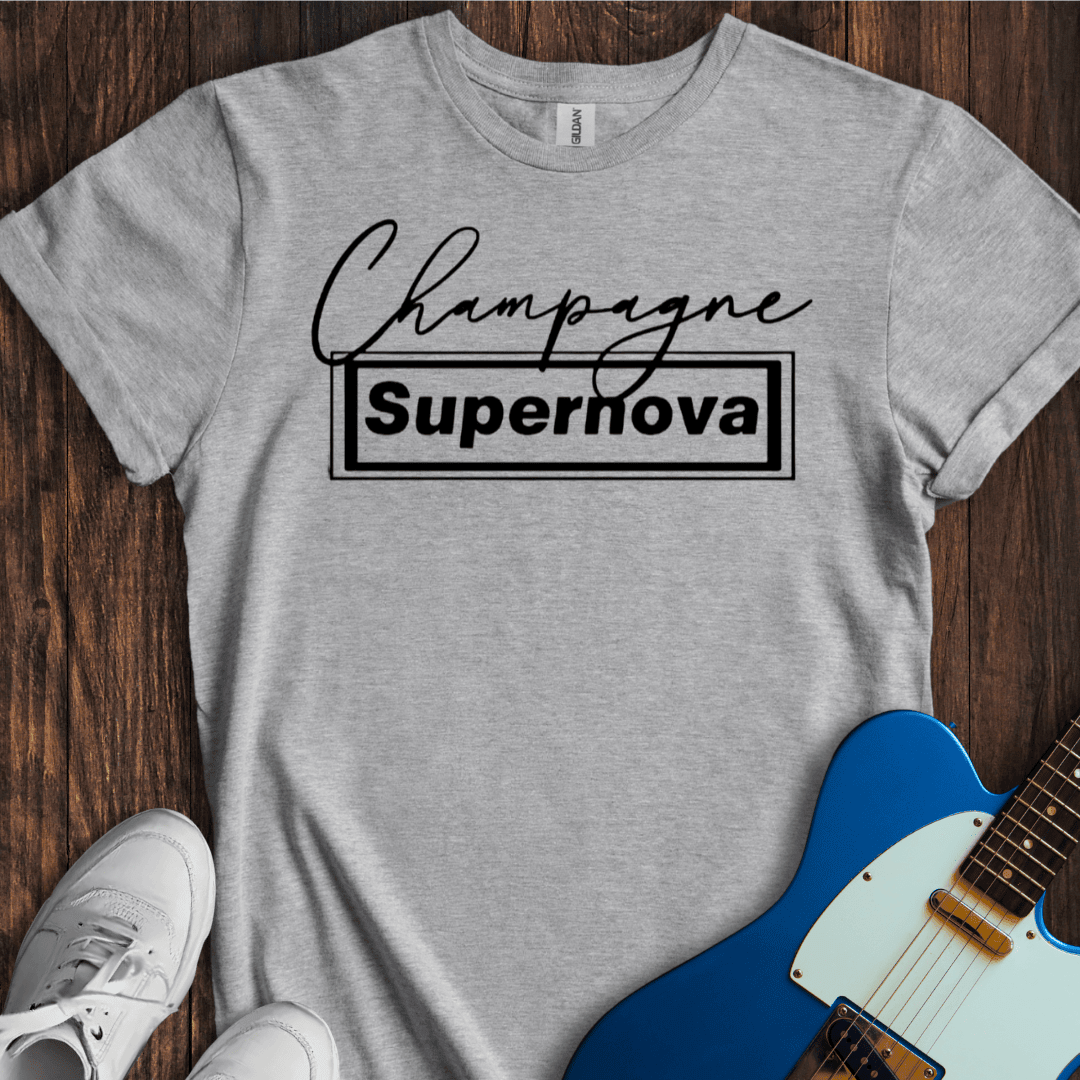 Champagne Supernova T-Shirt - Music Lover Graphic Tee - Gift for Music Lovers - Unisex
