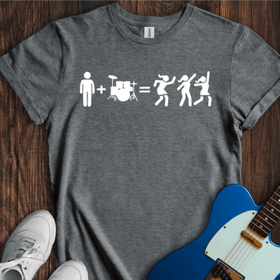 Drummer Math T-Shirt - Music Lover Graphic Tee - Gift for Music Lovers - Unisex