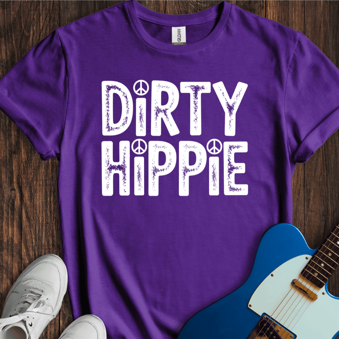 Dirty Hippie T-Shirt - Music Lover Graphic Tee - Gift for Music Lovers - Unisex