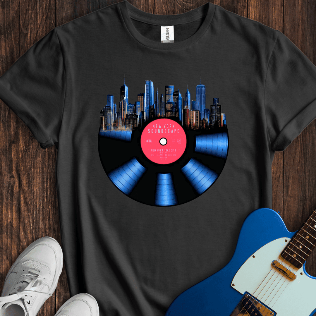 "City Soundscapes" - New York T-Shirt - Music Lover Graphic Tee - Gift for Music Lovers - Unisex