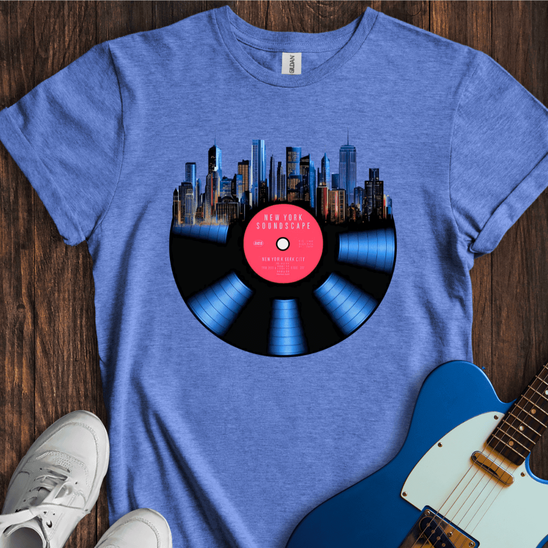 "City Soundscapes" - New York T-Shirt - Music Lover Graphic Tee - Gift for Music Lovers - Unisex