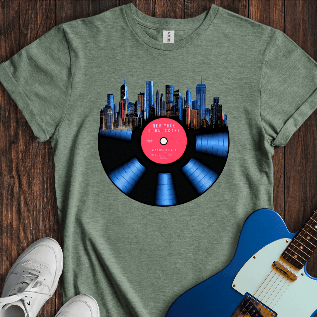 "City Soundscapes" - New York T-Shirt - Music Lover Graphic Tee - Gift for Music Lovers - Unisex