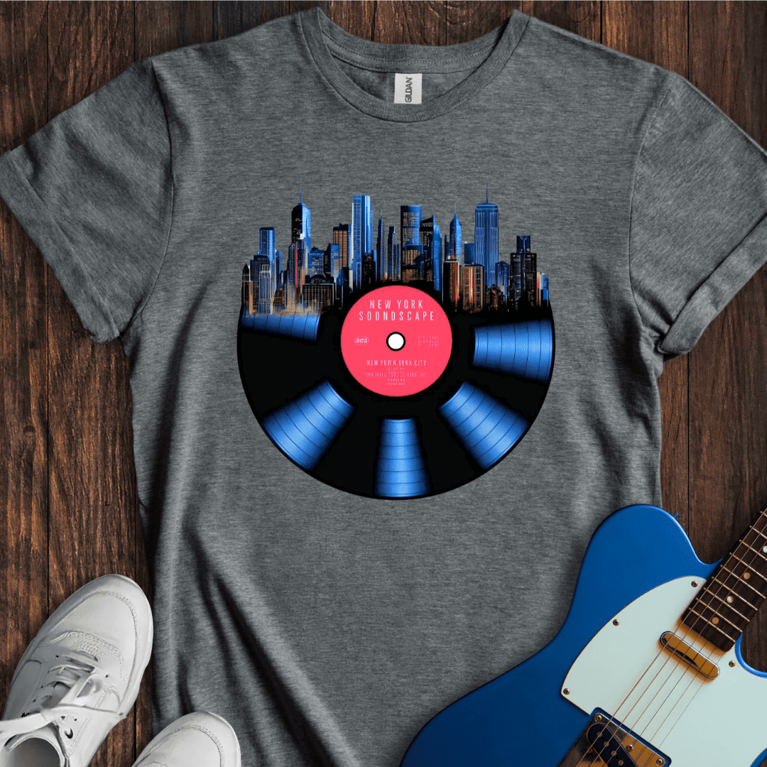 "City Soundscapes" - New York T-Shirt - Music Lover Graphic Tee - Gift for Music Lovers - Unisex