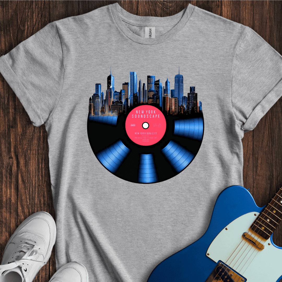"City Soundscapes" - New York T-Shirt - Music Lover Graphic Tee - Gift for Music Lovers - Unisex