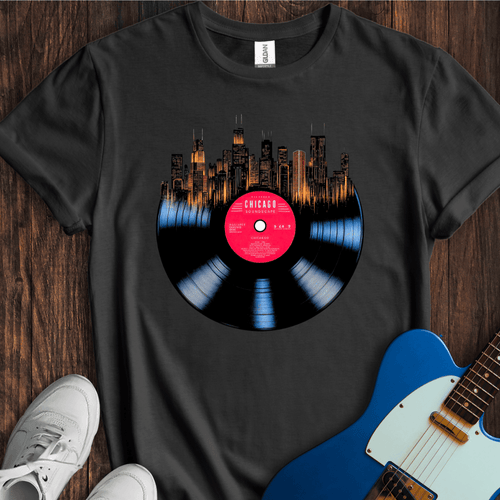 "City Soundscapes" - Chicago T-Shirt - Music Lover Graphic Tee - Gift for Music Lovers - Unisex