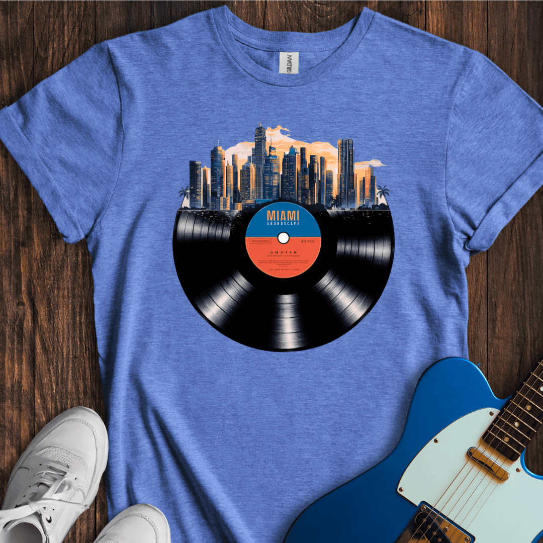 "City Soundscapes" - Miami T-Shirt - Music Lover Graphic Tee - Gift for Music Lovers - Unisex