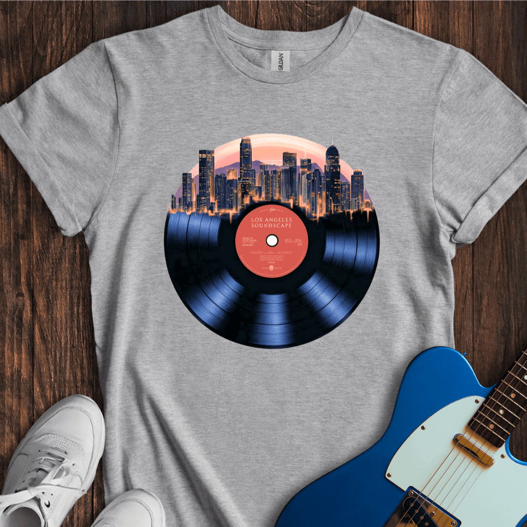 "City Soundscapes" - Los Angeles T-Shirt - Music Lover Graphic Tee - Gift for Music Lovers - Unisex