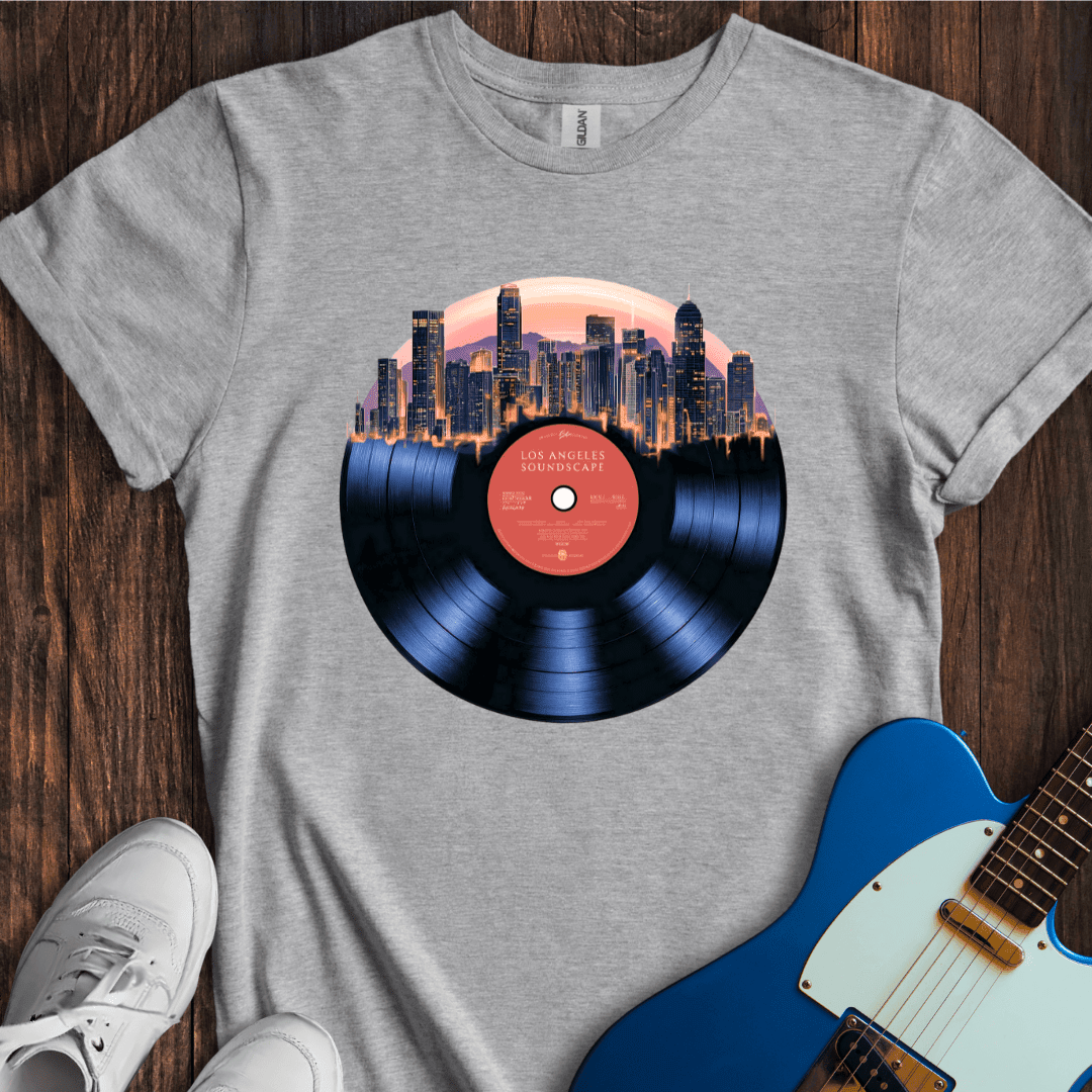 "City Soundscapes" - Los Angeles T-Shirt - Music Lover Graphic Tee - Gift for Music Lovers - Unisex